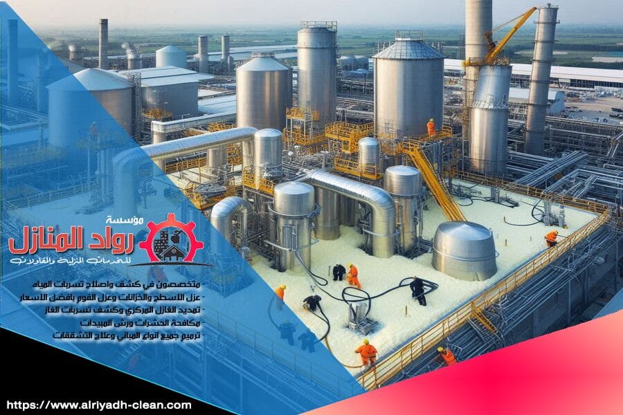 عزل الخزانات ومواسير المياه في الرياض