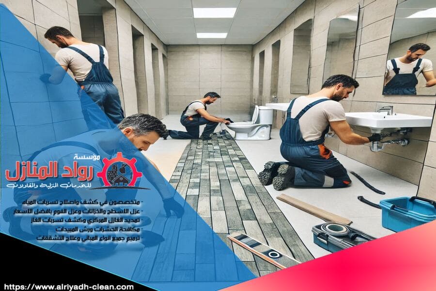 شركة ترميم حمامات بالرياض تقدم خدمات متميزة في إصلاح وتجديد الحمامات، معالجة التسربات، تركيب الأدوات الصحية، وعزل الحمامات بجودة عالية لتوفير حمام آمن ومريح.